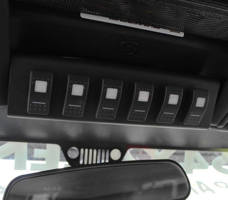 BantamX w/ Red LED Switch panel for JK 2007-2008