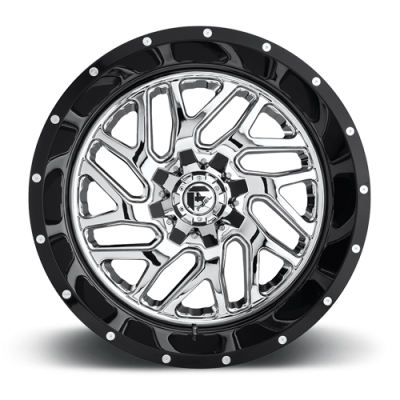 Aluminum Wheels 20X10 Triton D211 5 On 139.7/5 On 150 Chrome/Gloss Black Lip 110.1 Bore -19 Offset Mesh Spoke Fuel Off Road Wheels
