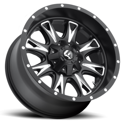 Aluminum Wheels 20X10 Throttle D513 5 On 114.3/5 On 127 Black/Milled 78.1 Bore -12 Offset Fuel Off Road Wheels