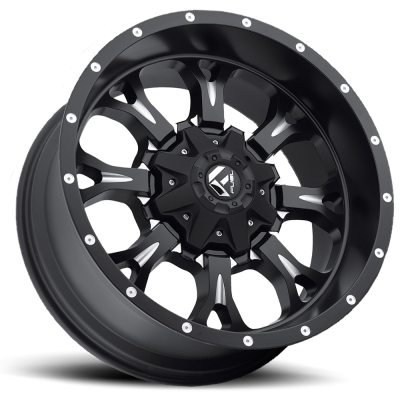 Aluminum Wheels 20X9 Krank D517 5 On 114.3/5 On 127 Matte Black/Milled 78.1 Bore 1 Offset Fuel Off Road Wheels