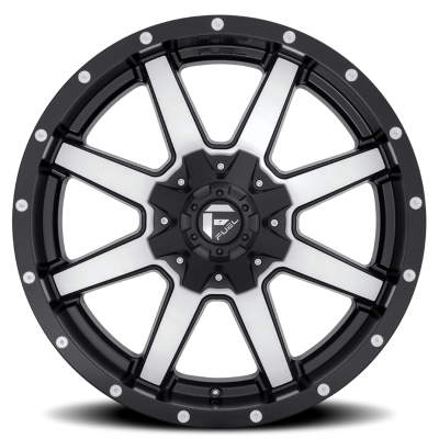 Aluminum Wheels 20X10 Maverick D537 5 On 114.3/5 On 127 Black Machined 78.1 Bore -24 Offset Fuel Off Road Wheels