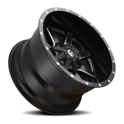 Aluminum Wheels 20X12 Maverick D538 5 On 114.3/5 On 127 Black/Milled 78.1 Bore -44 Offset Fuel Off Road Wheels
