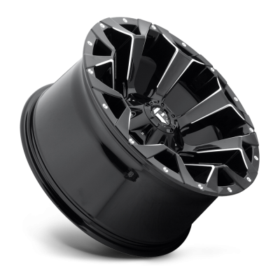 Aluminum Wheels 20X9 Assault D546 5 On 108/5 On 127 Matte Black/Milled 71.5 Bore 30 Offset 8 Spoke Fuel Off Road Wheels