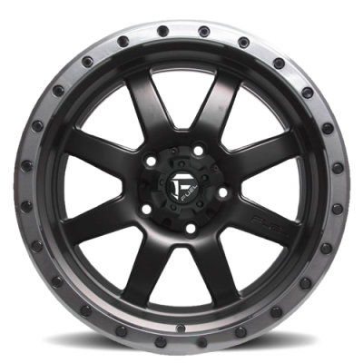 Aluminum Wheels 17X8.5 Trophy D551 5 On 127 Matte Black 78.1 Bore 6 Offset Fuel Off Road Wheels