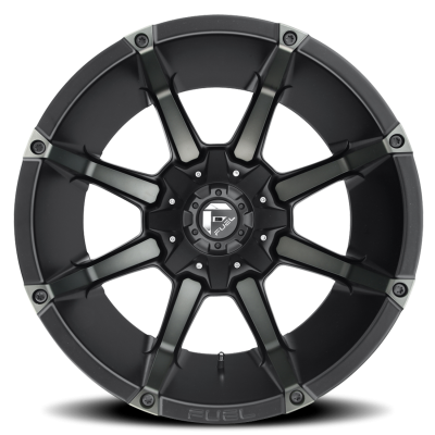 Aluminum Wheels 20X9 Coupler D556 5 On 114.3/5 On 127 Matte Black/Machined Dark Tint 78.1 Bore 1 Offset 8 Spoke Fuel Off Road Wheels