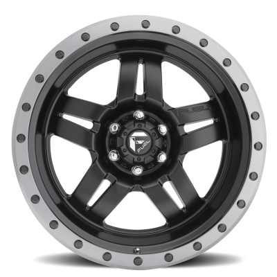 Aluminum Wheels 18X9 Anza D557 5 On 127 Matte Black 78.1 Bore 1 Offset 5 Spoke Fuel Off Road Wheels