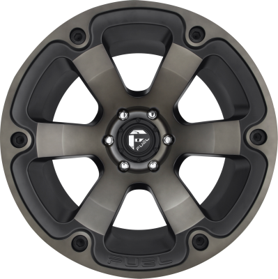 Aluminum Wheels 18X9 Beast D564 5 On 127 Matte Black/Machined Dark Tint 78.1 Bore 1 Offset 6 Spoke Fuel Off Road Wheels