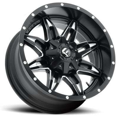 Aluminum Wheels 15X8 Lethal D567 5 On 114.3/5 On 120.7 Matte Black/Milled 72.6 Bore -18 Offset Fuel Off Road Wheels