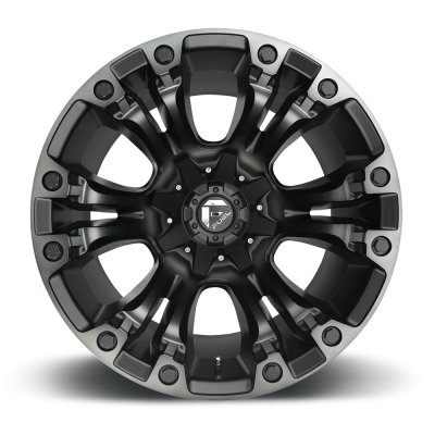 Aluminum Wheels 17X10 Vapor D569 5 On 114.3/5 On 127 Matte Black Double Dark Tint 78.1 Bore -18 Offset Fuel Off Road Wheels