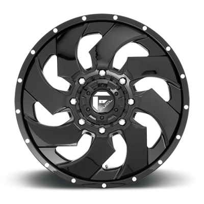 Dually Wheels 20X8.3 Cleaver Dually D574 8 On 165.1 Gloss Black Milled 117 Bore 105 Offset Multi Spoke Front Dually Fuel Off Road Wheels