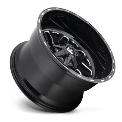 Aluminum Wheels 24X12 Triton D581 5 On 127/5 On 139.7 Gloss Black/Milled 87.1 Bore -44 Offset Mesh Spoke Fuel Off Road Wheels