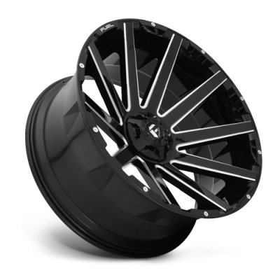 Aluminum Wheels 20X9 Contra D616 5 On 114.3/5 On 127 Matte Black/Milled 78.1 Bore 1 Offset Multi Spoke Fuel Off Road Wheels