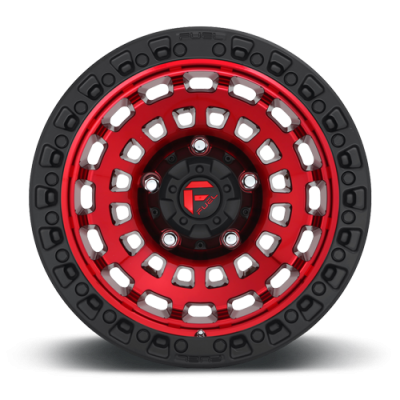Aluminum Wheels 18X9 Zephyr D632 5 On 127 Candy Red W/Matte Black Ring 71.5 Bore 1 Offset Fuel Off Road Wheels