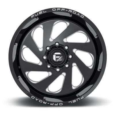 Aluminum Wheels 20X10 Vortex D637 5 On 139.7 Gloss Black Milled 87.1 Bore -18 Offset Fuel Off Road Wheels
