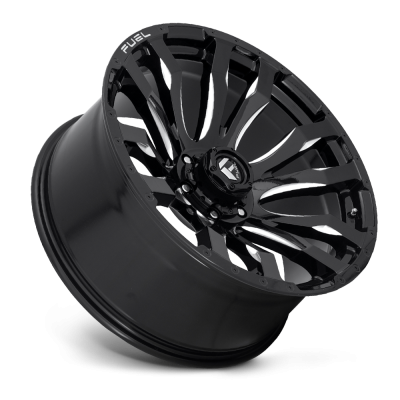 Aluminum Wheels 22X12 Blitz D673 5 On 127 Gloss Black Milled 71.5 Bore -44 Offset Multi Spoke Fuel Off Road Wheels
