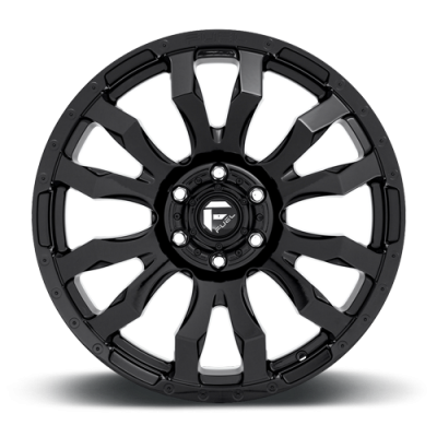 Aluminum Wheels 20X10 Blitz D675 5 On 127 Gloss Black 71.5 Bore -18 Offset Multi Spoke Fuel Off Road Wheels