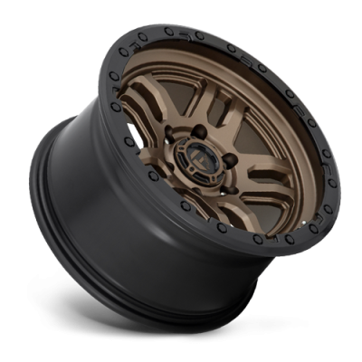 Aluminum Wheels 18X9 AMMO D702 5 On 127 Matte Bronze W/Black Bead Ring 71.5 Bore 1 Offset 5 Spoke Fuel Off Road Wheels