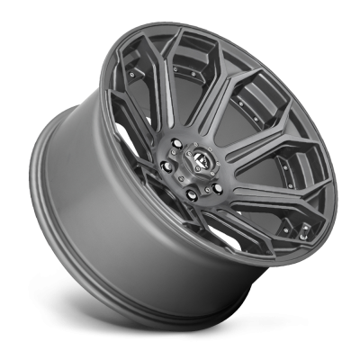 Aluminum Wheels 20X10 Siege D705 5 On 127 Brushed Gunmetal Gray Tinted Clear 71.5 Bore -18 Offset Fuel Off Road Wheels