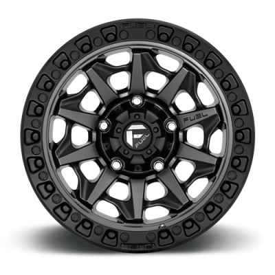 Aluminum Wheels 17X9 Covert D716 5 On 127 Matte Gunmetal Gray Black Bead Ring 71.5 Bore 1 Offset Multi Spoke Fuel Off Road Wheels