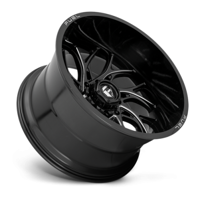 Aluminum Wheels 20X10 Runner D741 5 On 127 Gloss Black Milled 71.5 Bore -18 Offset Fuel Off Road Wheels