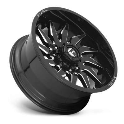 Aluminum Wheels 22X12 Saber D744 5 On 127 Gloss Black Milled 71.5 Bore -44 Offset Fuel Off Road Wheels