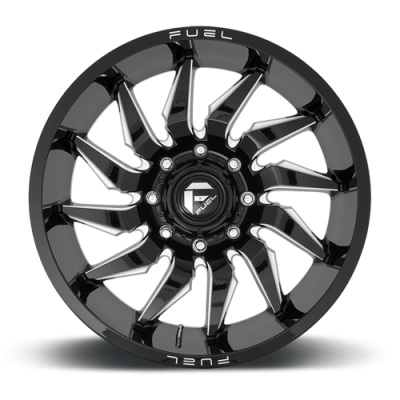 Aluminum Wheels 22X12 Saber D744 5 On 127 Gloss Black Milled 71.5 Bore -44 Offset Fuel Off Road Wheels