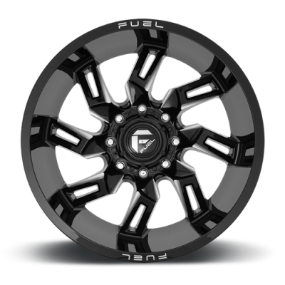 Aluminum Wheels 20X10 Lockdown D747 5 On 127 Gloss Black Milled 71.5 Bore -18 Offset Fuel Off Road Wheels