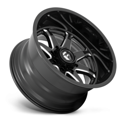 Aluminum Wheels 22X12 Hammer D749 5 On 127 Gloss Black Milled 71.5 Bore -44 Offset Fuel Off Road Wheels