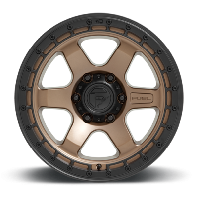 Aluminum Wheels 17X9 Block D751 5 On 127 Matte Bronze/Black Ring 71.5 Bore 1 Offset 6 Spoke Fuel Off Road Wheels