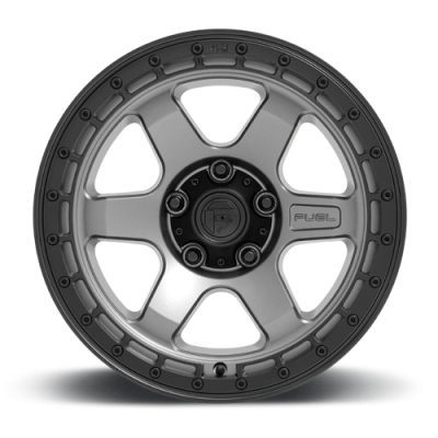 Aluminum Wheels 17X9 Block D752 5 On 127 Gunmetal Gray/Black Ring 71.5 Bore 1 Offset 6 Spoke Fuel Off Road Wheels