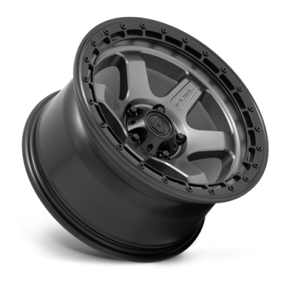 Aluminum Wheels 18X9 Block D752 5 On 127 Gunmetal Gray/Black Ring 71.5 Bore 1 Offset 6 Spoke Fuel Off Road Wheels