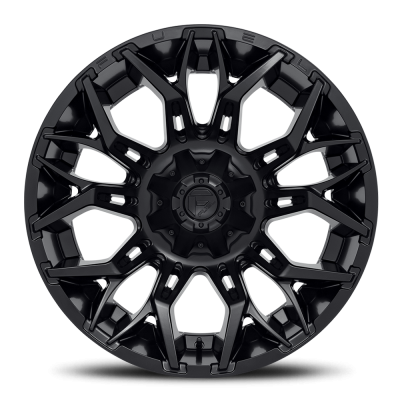 Aluminum Wheels 22X10 Twitch D772 5 On 114.3/5 On 127 Blackout 78 Bore -18 Offset Fuel Off Road Wheels