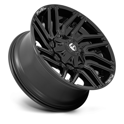 Aluminum Wheels 22X12 Typhoon D776 5 On 114.3/5 On 127 Gloss Black 78 Bore -44 Offset Fuel Off Road Wheels