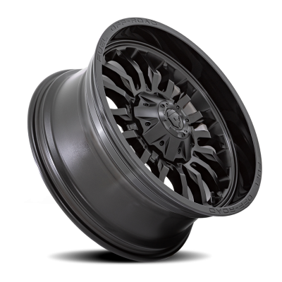 Aluminum Wheels 20X9 Arc D796 5 On 114.3/5 On 127 Matte Black W/ Gloss Black Lip 78.1 Bore 1 Offset Fuel Off Road Wheels