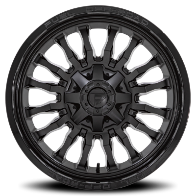 Aluminum Wheels 20X9 Arc D796 5 On 114.3/5 On 127 Matte Black W/ Gloss Black Lip 78.1 Bore 1 Offset Fuel Off Road Wheels