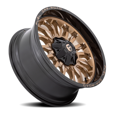 Aluminum Wheels 22X12 Arc D797 5 On 114.3/5 On 127 Platinum Bronze/Black Lip 78.1 Bore -44 Offset Fuel Off Road Wheels