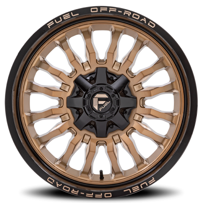 Aluminum Wheels 22X12 Arc D797 5 On 114.3/5 On 127 Platinum Bronze/Black Lip 78.1 Bore -44 Offset Fuel Off Road Wheels