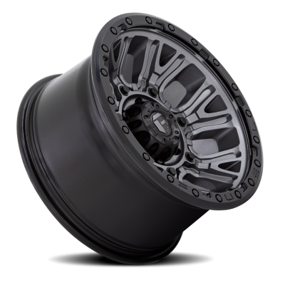 Aluminum Wheels 20X9 Traction D825 5 On 127 Gunmetal Gray/Black Ring 71.5 Bore 1 Offset Fuel Off Road Wheels