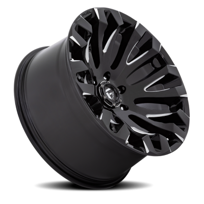 Aluminum Wheels 20X9 Quake D828 5 On 114.3 Gloss Black Milled 72.56 Bore 1 Offset Fuel Off Road Wheels