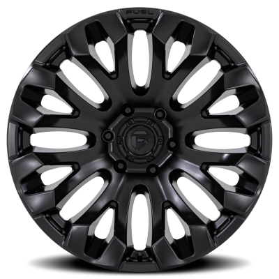 Aluminum Wheels 18X9 Quake D831 5 On 114.3 Blackout 72.56 Bore 1 Offset Fuel Off Road Wheels