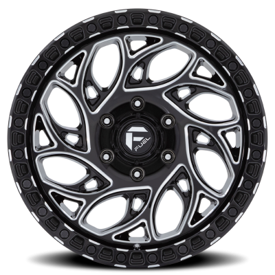 Aluminum Wheels 17X9 Runner OR D840 5 On 127 Gloss Black Milled 71.5 Bore 1 Offset Fuel Off Road Wheels