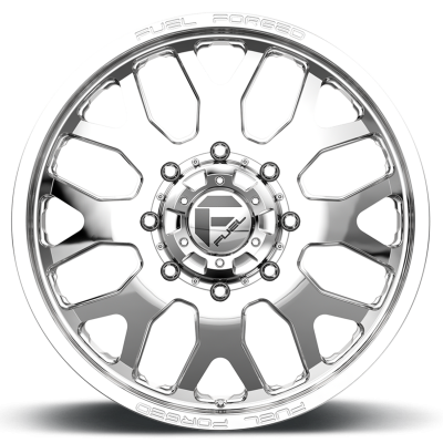 Dually Wheels 20X8.25 FF19D Dually DE19 PO 10 On 225 Polished 170.1 Bore 105 Offset Front Dually Fuel Off Road Wheels