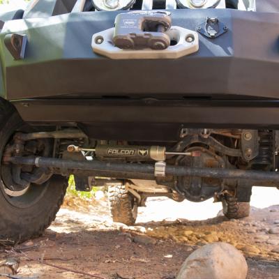 Jeep JK Front Bumper Skid Plate For 07-18 Wranger JK Rigid Series Steel Powdercoat Black Rock Slide Engineering