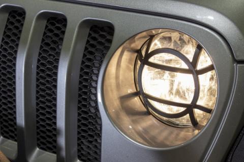 Jeep JL Headlight Guards For 18-Pres Wrangler JL Aluminum Fishbone Offroad