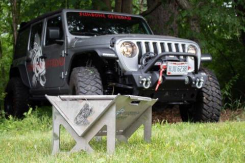 Portable Fire Pit Fishbone Offroad