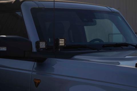 2022-Present Bronco Cowl Light Brackets Fishbone Offroad