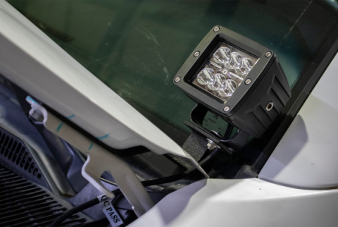 2005-2015 Toyota Tacoma Hood Light Pod Brackets Fishbone Offroad