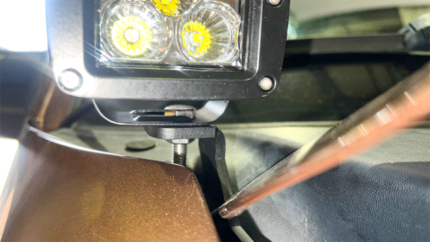 2004-2014 Ford F-150 and 2010-2014 Ford Raptor Hood Light Pod Bracket Fishbone Offroad