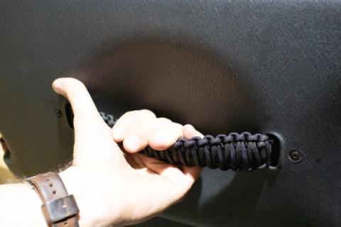 Wrangler Paracord Door Handles Black for 97-06 Jeep Wrangler Fishbone