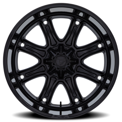Aluminum Wheels 22X10 Darkstar FC853MB 5 On 114.3/5 On 127 Matte Black/Gloss Black Lip 78.1 Bore 10 Offset Fuel Off Road Wheels
